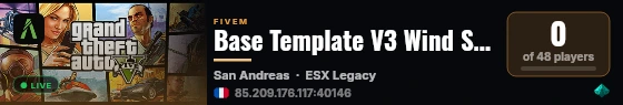 Base Template V3 Wind Studio live status badge