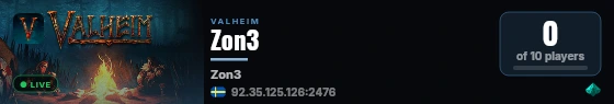 Zon3 live status badge