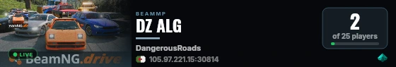 DZ ALG live status badge