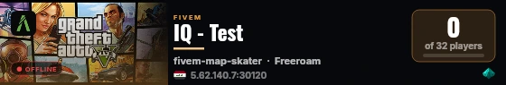 IQ - Test  live status badge