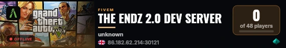 THE ENDZ 2.0 DEV SERVER live status badge