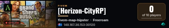 [Horizon-CityRP] live status badge