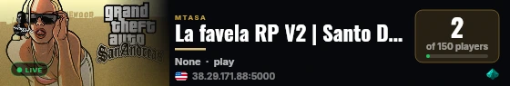 La favela RP V2 | Santo Domingo | Policias | Roleplay | semi Roll live status badge