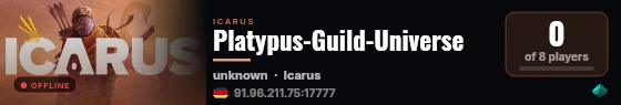 Platypus-Guild-Universe live status badge
