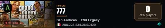 777 live status badge
