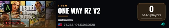 ONE WAY RZ V2  live status badge