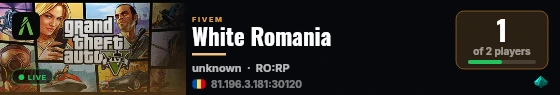 White Romania  live status badge