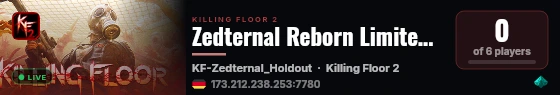 Zedternal Reborn Limited (FR) live status badge