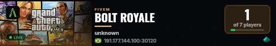 BOLT ROYALE live status badge