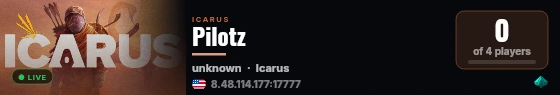 Pilotz live status badge