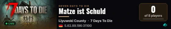 Matze ist Schuld live status badge