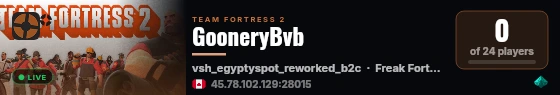 GooneryBvb live status badge