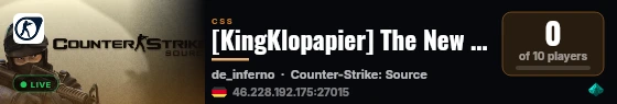 [KingKlopapier] The New Area [2026] Old but Gold live status badge