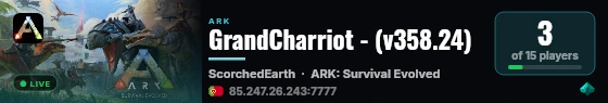 GrandCharriot - (v358.24) live status badge