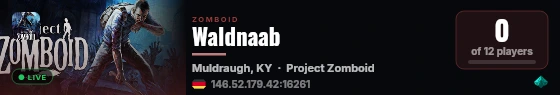 Waldnaab live status badge