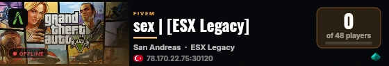 sex | [ESX Legacy] live status badge