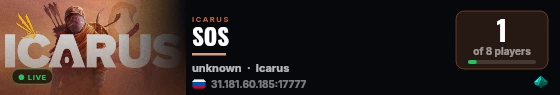 SOS live status badge