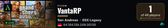 VantaRP live status badge