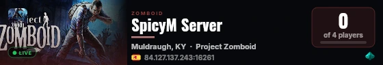 SpicyM Server live status badge