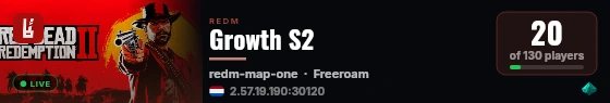 Growth S2 live status badge
