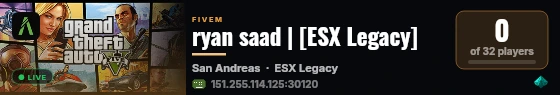 ryan saad | [ESX Legacy] live status badge
