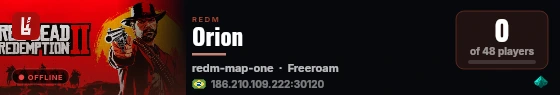 Orion live status badge