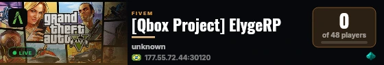 [Qbox Project] ElygeRP live status badge