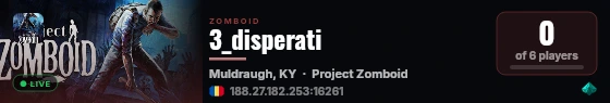 3_disperati live status badge