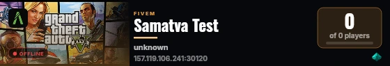 Samatva Test live status badge