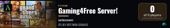 Gaming4Free Server! live status badge