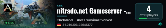 nitrado.net Gameserver - (v361.7) live status badge