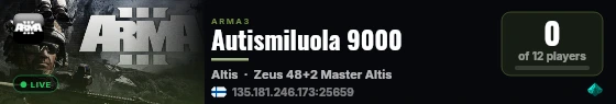 Autismiluola 9000 live status badge