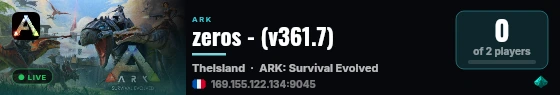 zeros - (v361.7) live status badge