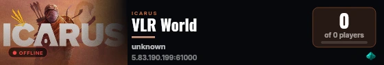 VLR World live status badge