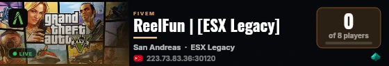 ReelFun | [ESX Legacy] live status badge