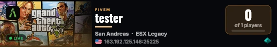 tester live status badge
