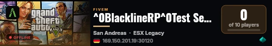 ^0BlacklineRP^0Test Server live status badge