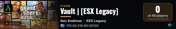 Vault | [ESX Legacy] live status badge