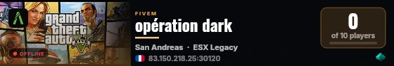 opération dark live status badge