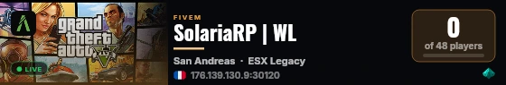SolariaRP | WL live status badge