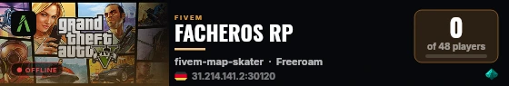 FACHEROS RP live status badge