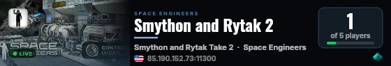 Smython and Rytak 2 live status badge