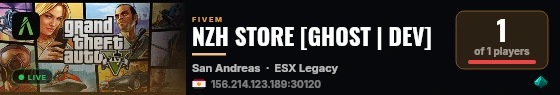 NZH STORE [GHOST | DEV]  live status badge