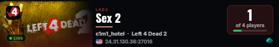 Sex 2 live status badge