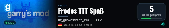 Frodos TTT Spaß live status badge