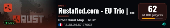 Rustafied.com - EU Trio | JUST WIPED 28.08 live status badge