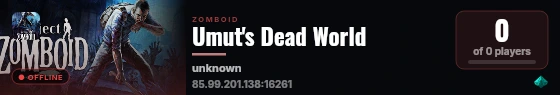 Umut's Dead World live status badge