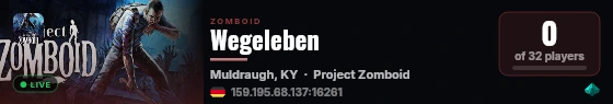 Wegeleben live status badge