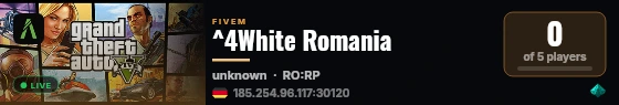 ^4White Romania live status badge