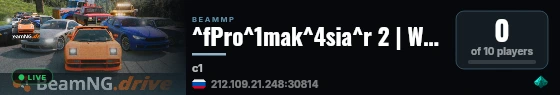 ^fPro^1mak^4sia^r 2 | West coast USA | Русский сервер | Discord https://discord.gg/9TcHQfcCUZ live status badge